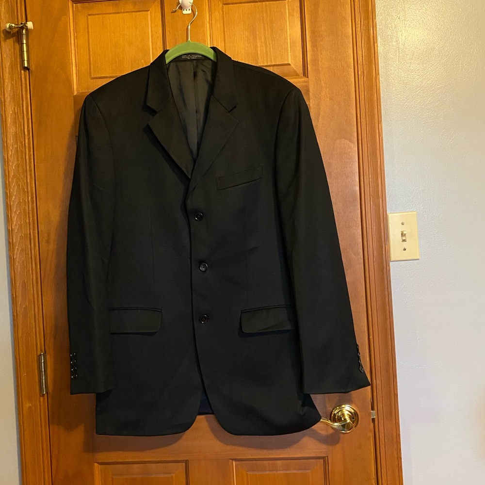 JNY JONES NEW YORK Men's Black, 96% Wool Suit Jacket